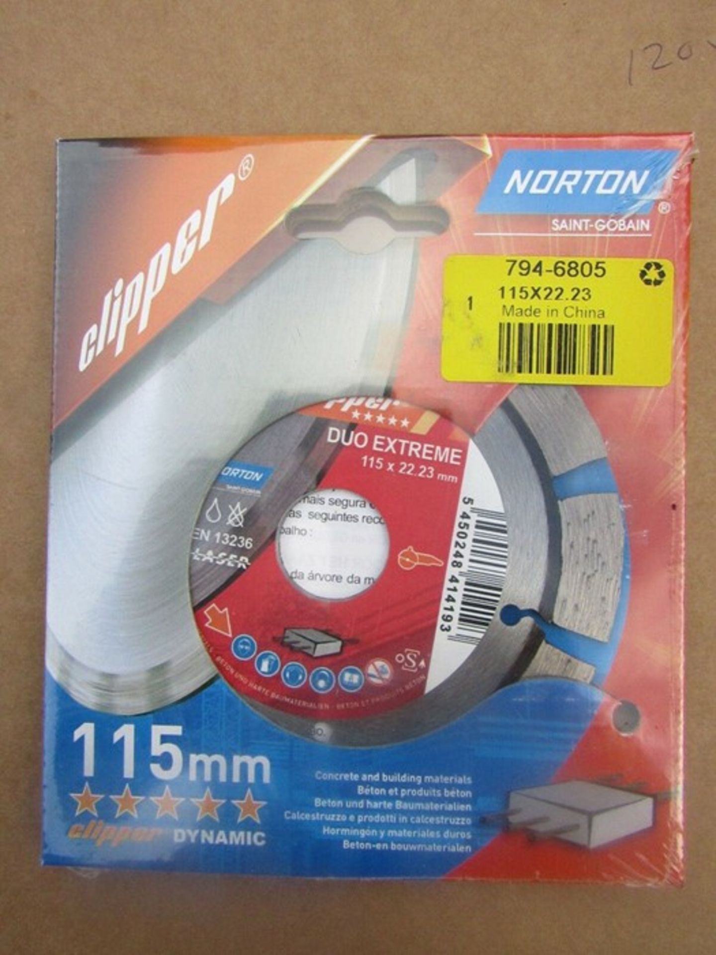 20 x Norton Duo Extreme Plus Classic Cutting Disc Diamond 80m/s 115mm - 05C6 7946805