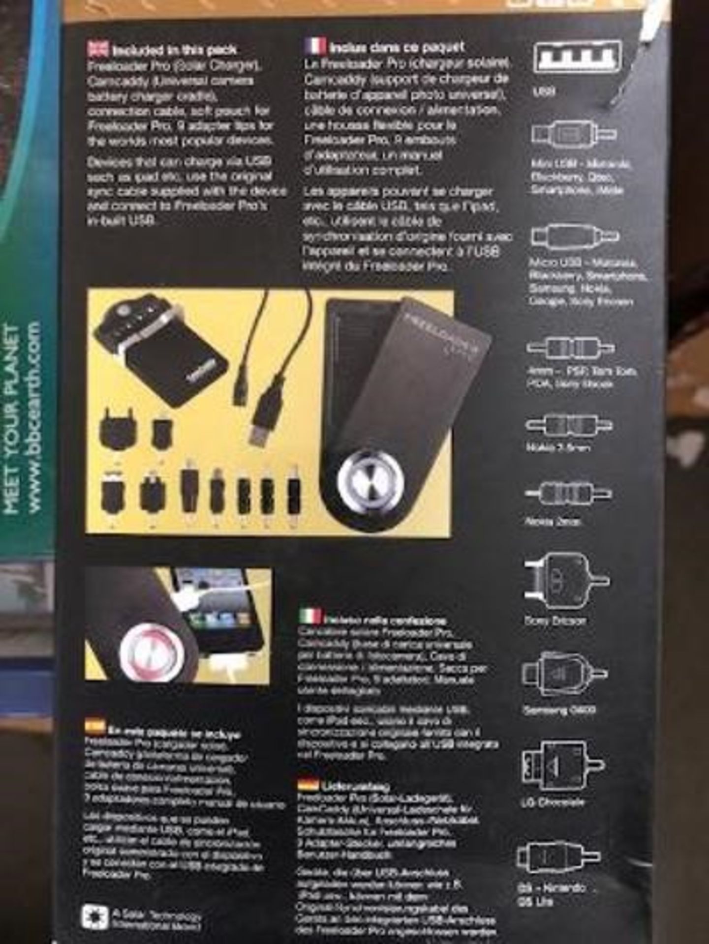 12 of these Freeloader Pro Solar Powered Battery Charger, Output:4.5 → 9.5V for usChargers - SC9005 - Image 3 of 5