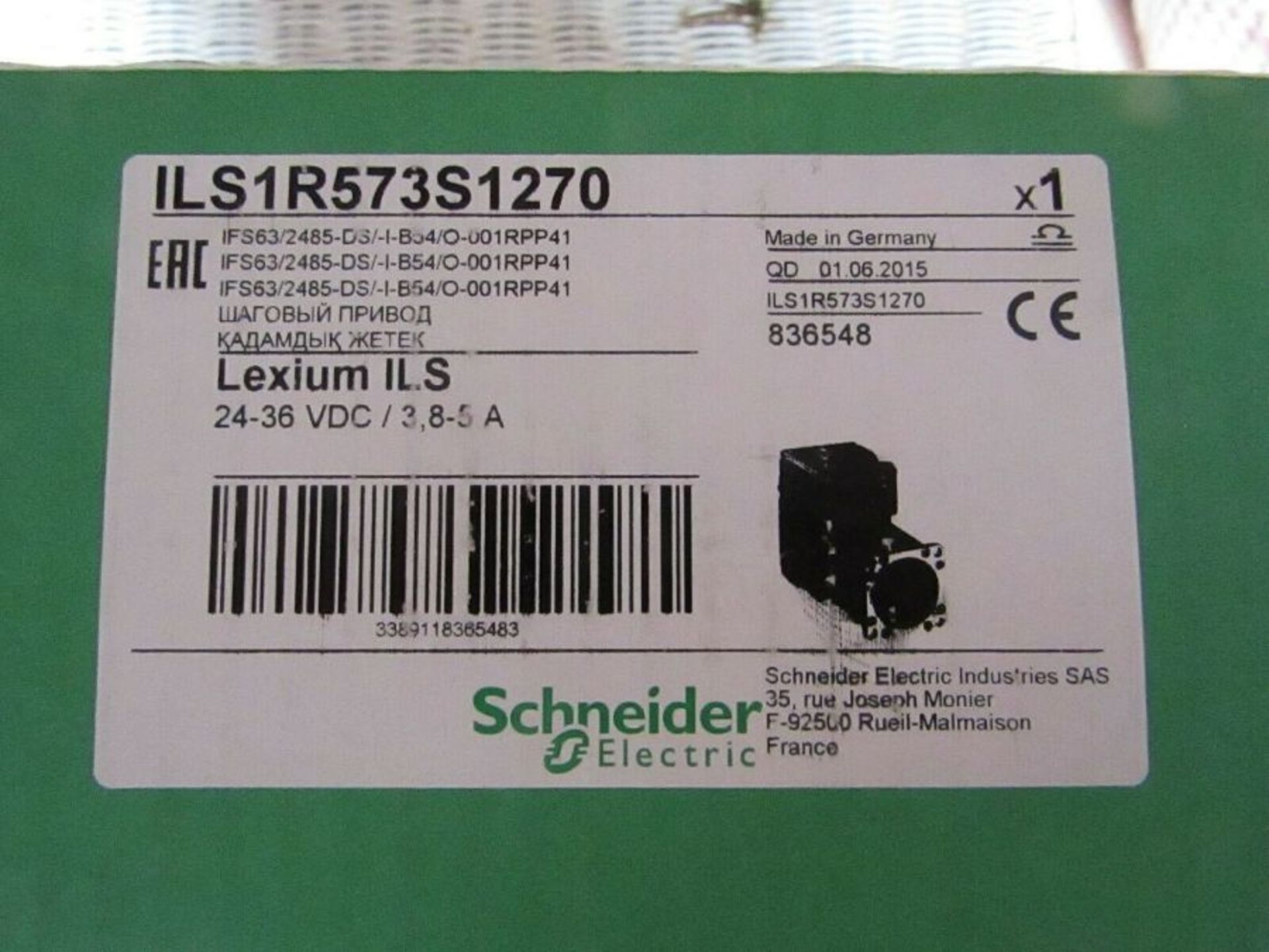 Schneider Lexium ILS1R573S1270 Servo Drive 24-36Vdc 3.8/5A A5 2000168402 - Image 3 of 3