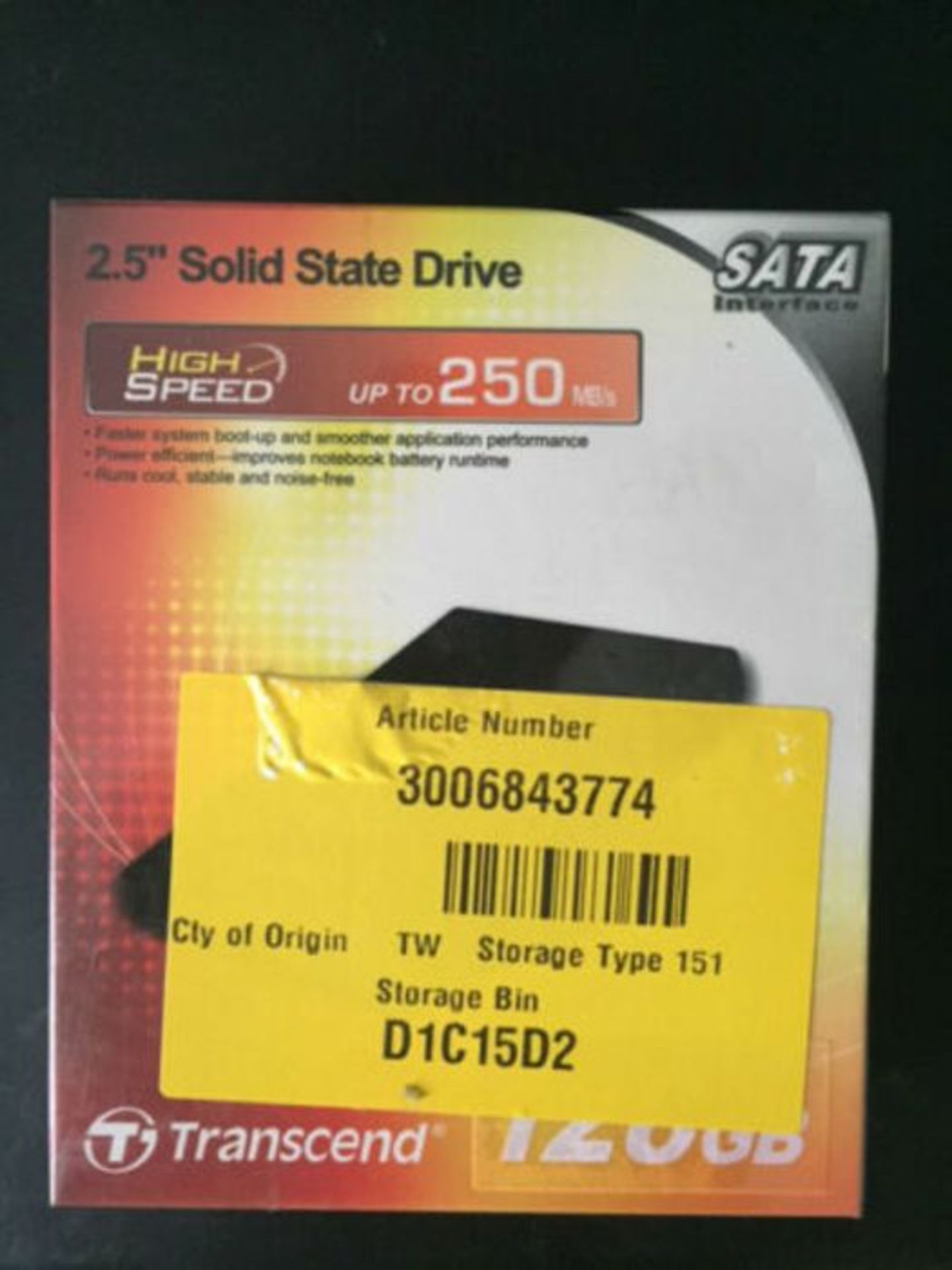 Transcend 128 GB Solid State Drive, 2.5 in - TS128GSSD25S-M Blk Dr - 6843774