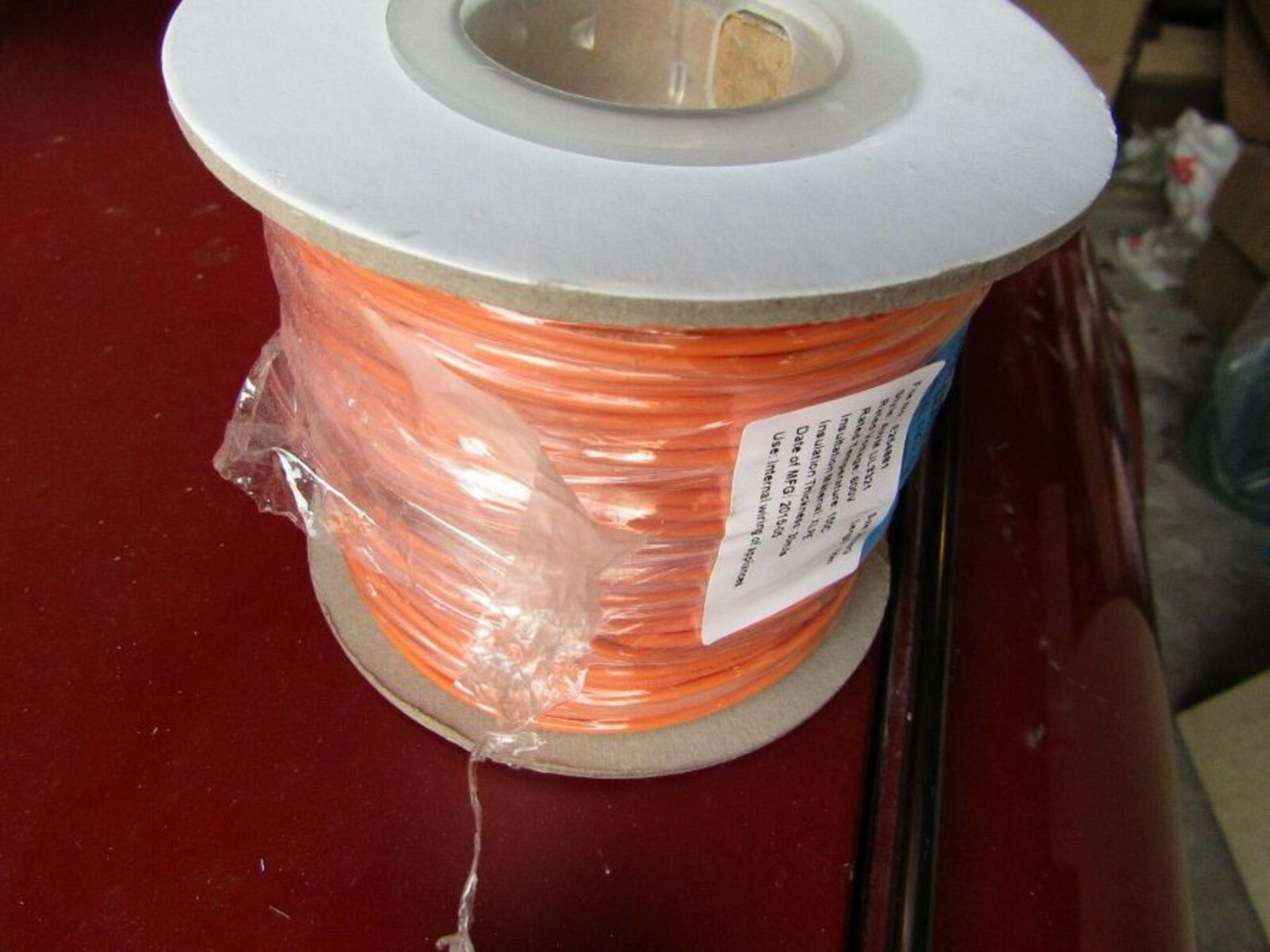 20 reels 100mx XLPE Orange UL3321 Hook Up Wire Cable 0.2 mm² CSA 600V 24AWG H7ML6 8724388