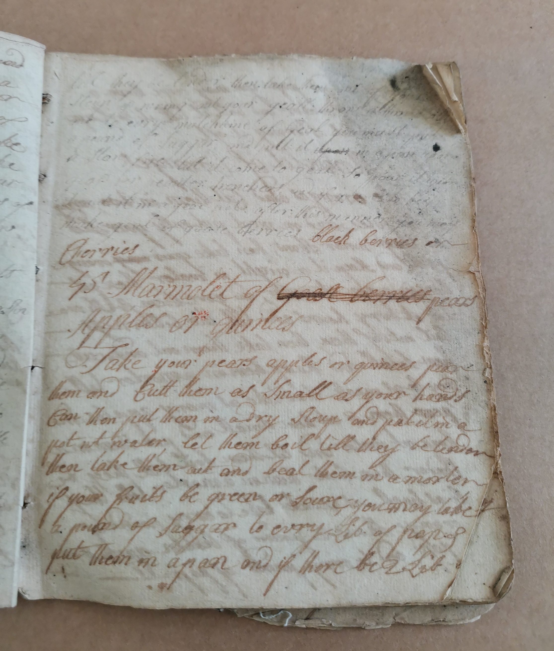 Antique George 11 Cookery Book with some 160 Recipes dated 1730. - Image 6 of 21