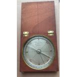 Antique Cased Surveyor's Compass by W&S Jones 30 Holborn London - 4 1/2" dial.