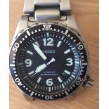 Seiko 1980’s all steel 200 m Automatic Scuba divers watch 4R15-00DO Seiko bracelet 35J5.
