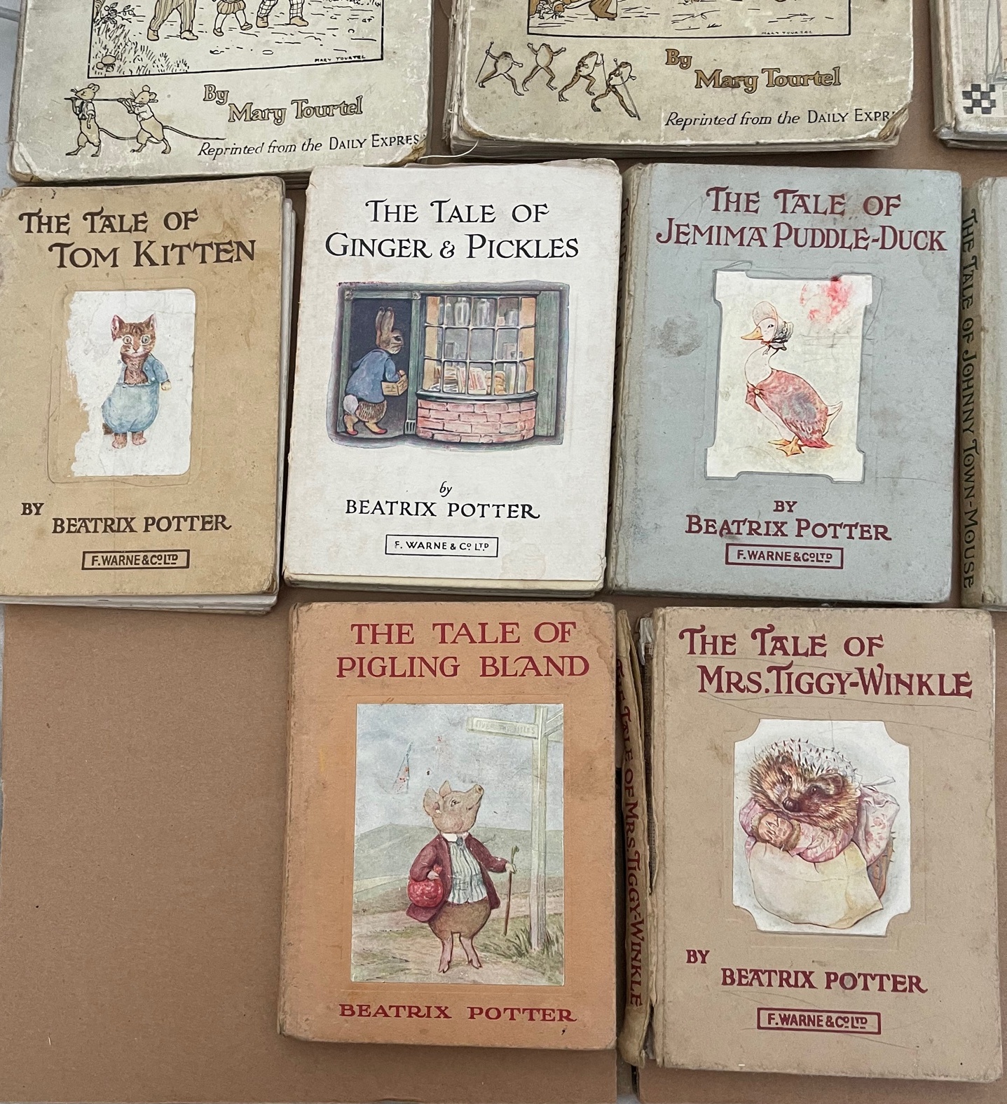 Lot of Vintage Beatrix Potter Books with wear. - Image 5 of 12