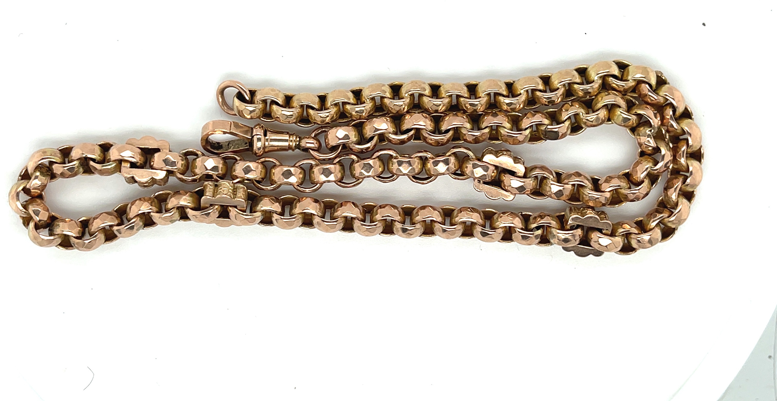 Antique 9ct Gold Watch Chain - 43.5cm long and weighing 28 grams. - Image 2 of 5