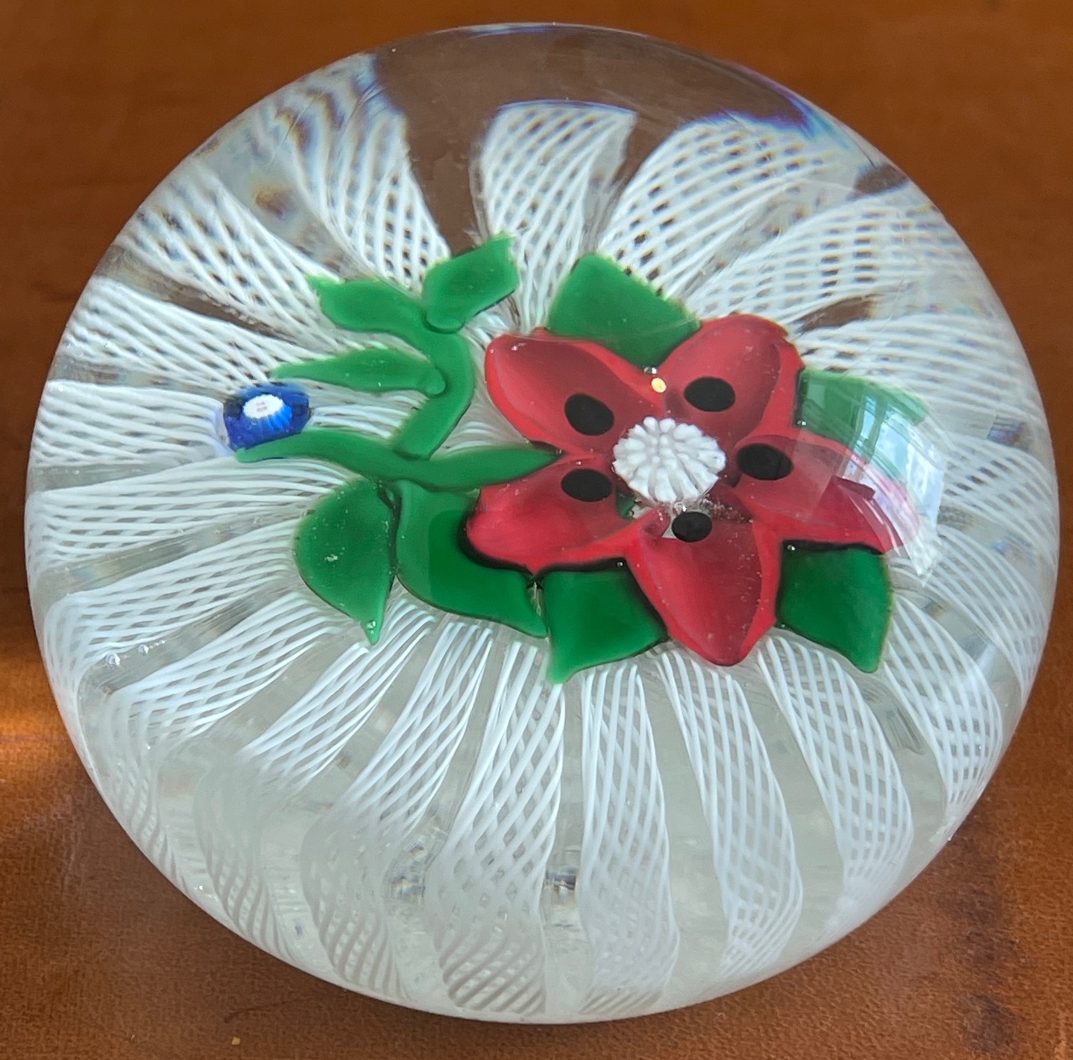 Vintage John Deacons (JD) cane Flower Paperweight - approx 65mm diameter and 50mm tall. - Image 6 of 6