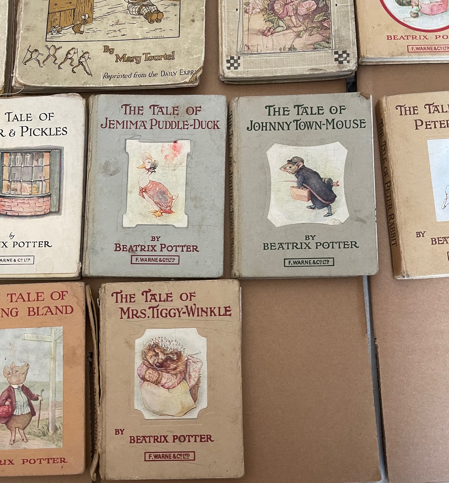 Lot of Vintage Beatrix Potter Books with wear. - Image 6 of 12