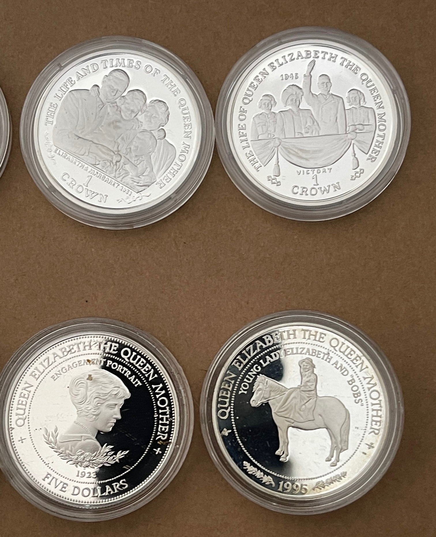 Lot of 10 Queen Mother Silver Proof Coins for Various Countries. - Image 7 of 7