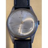 Vintage Argonaut 17 Jewels Shockproof Jemaflex Beryllium Balance Watch- working order - 33mm case.