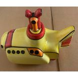 Lorna Bailey The Yellow Submarine Beatles Teapot. 6 1/2" x 6".