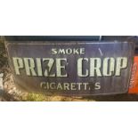 Vintage Prize Crop Cigarettes Enamel Sign - 54" x 24".