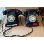 Lot of Vintage 332B and 332L Bakelite Phones working order.