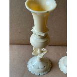 Pair of Chinese Ivory Bud Vases - 5 1/4" tall - 120 grams.