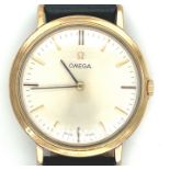 Gent’s Omega 9ct gold mechanical watch.   Cal 620, 17 Jewels.  Hallmarked London 1964.-working