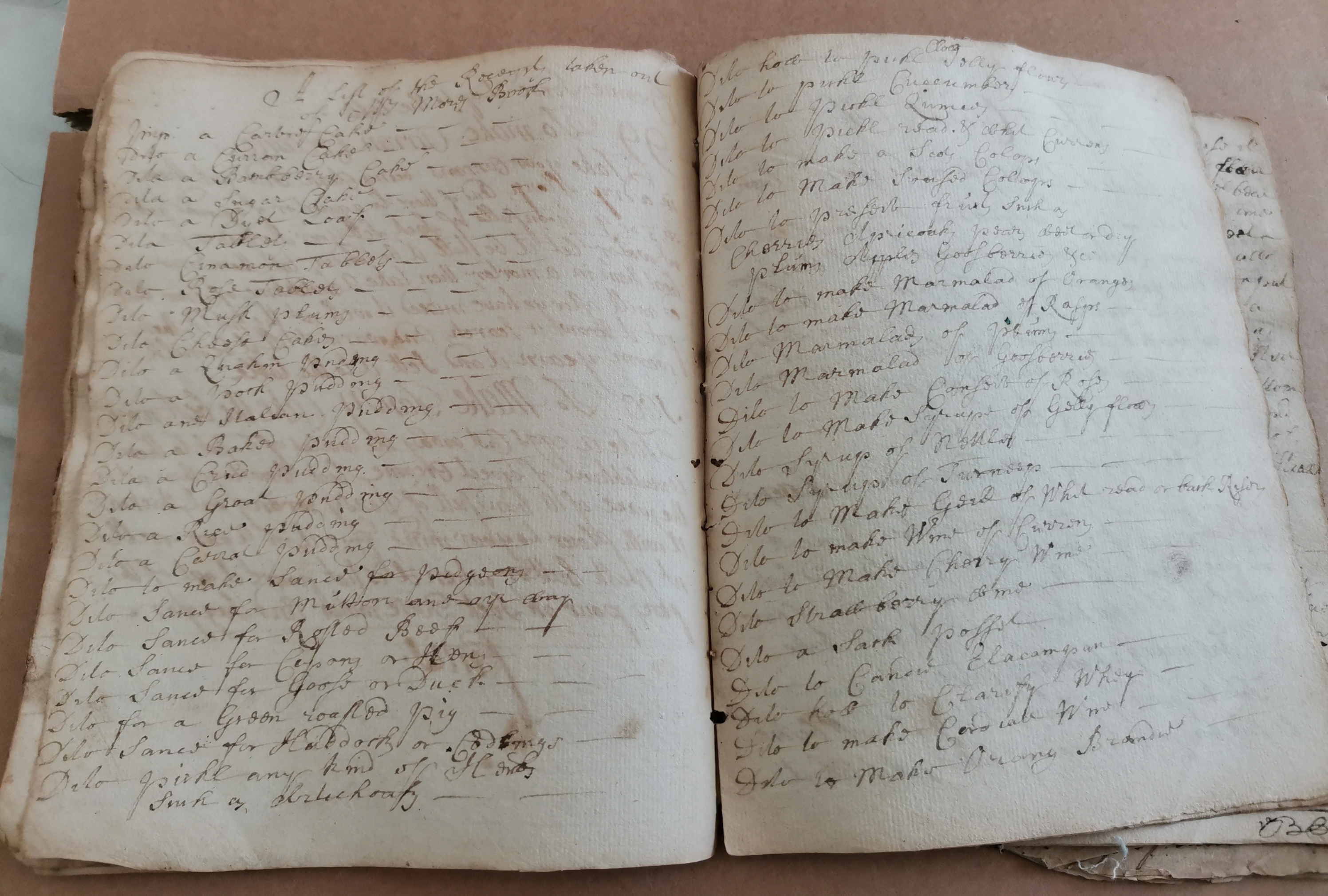 Antique George 11 Cookery Book with some 160 Recipes dated 1730. - Image 11 of 21