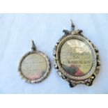 Lot of 2 Antique Victorian Scottish Silver Quoits Medals for Kelso Quoting Club.