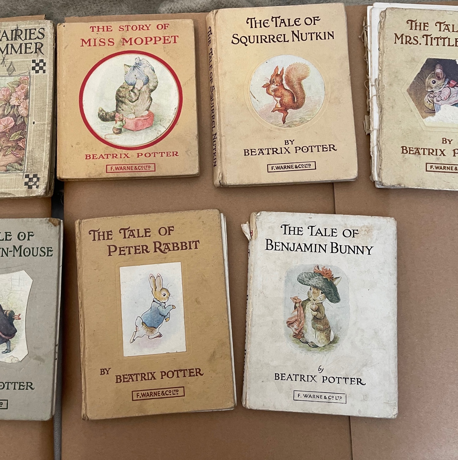 Lot of Vintage Beatrix Potter Books with wear. - Image 4 of 12