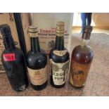 Lot of 5 Various Bottles of Vintage Ports.