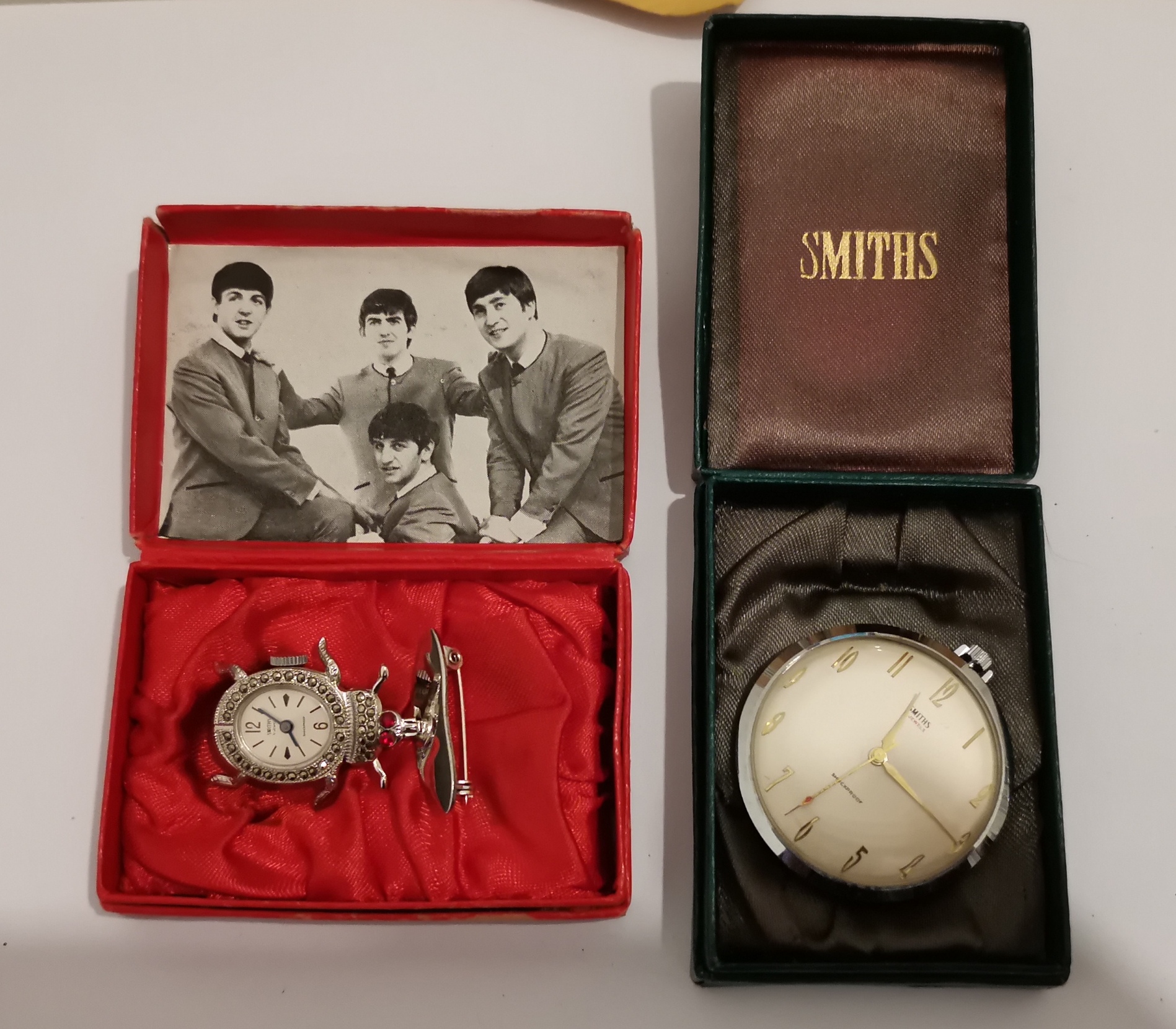 Vintage Boxed "The Beatles" Beetle Watch in an working condition by Smiths plus other.