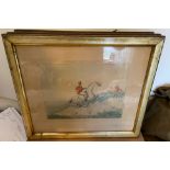 Antique Henry Alken "Sheldons National Sports" set of 6 Prints original Frames.