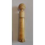 Antique Gold and Ivory Seal marked VC - 10cm long.