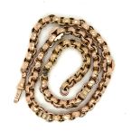 Antique 9ct Gold Watch Chain - 43.5cm long and weighing 28 grams.