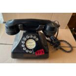 Vintage British Telecom Bakelite Cradle Phone - working order.