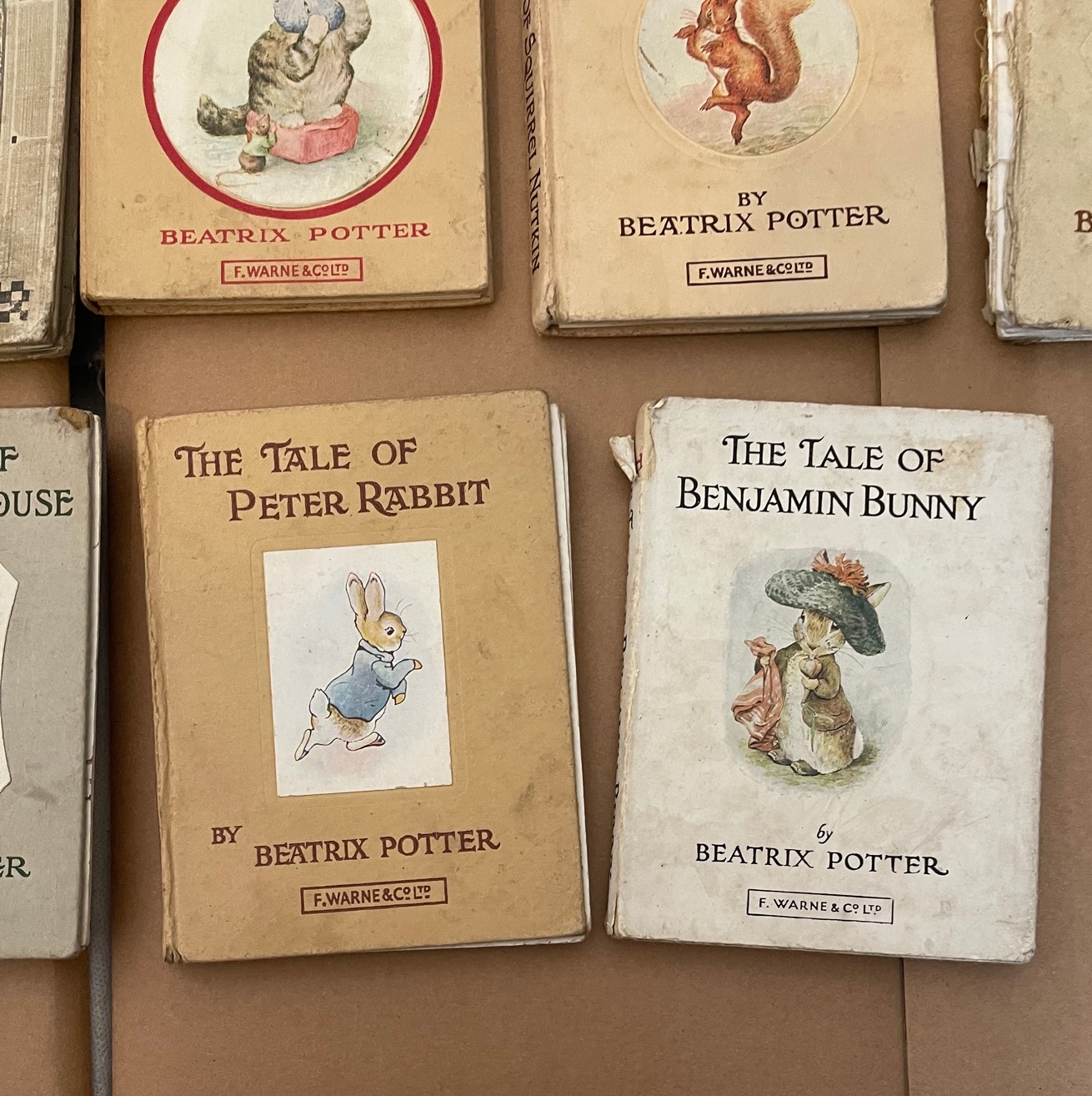 Lot of Vintage Beatrix Potter Books with wear. - Image 7 of 12