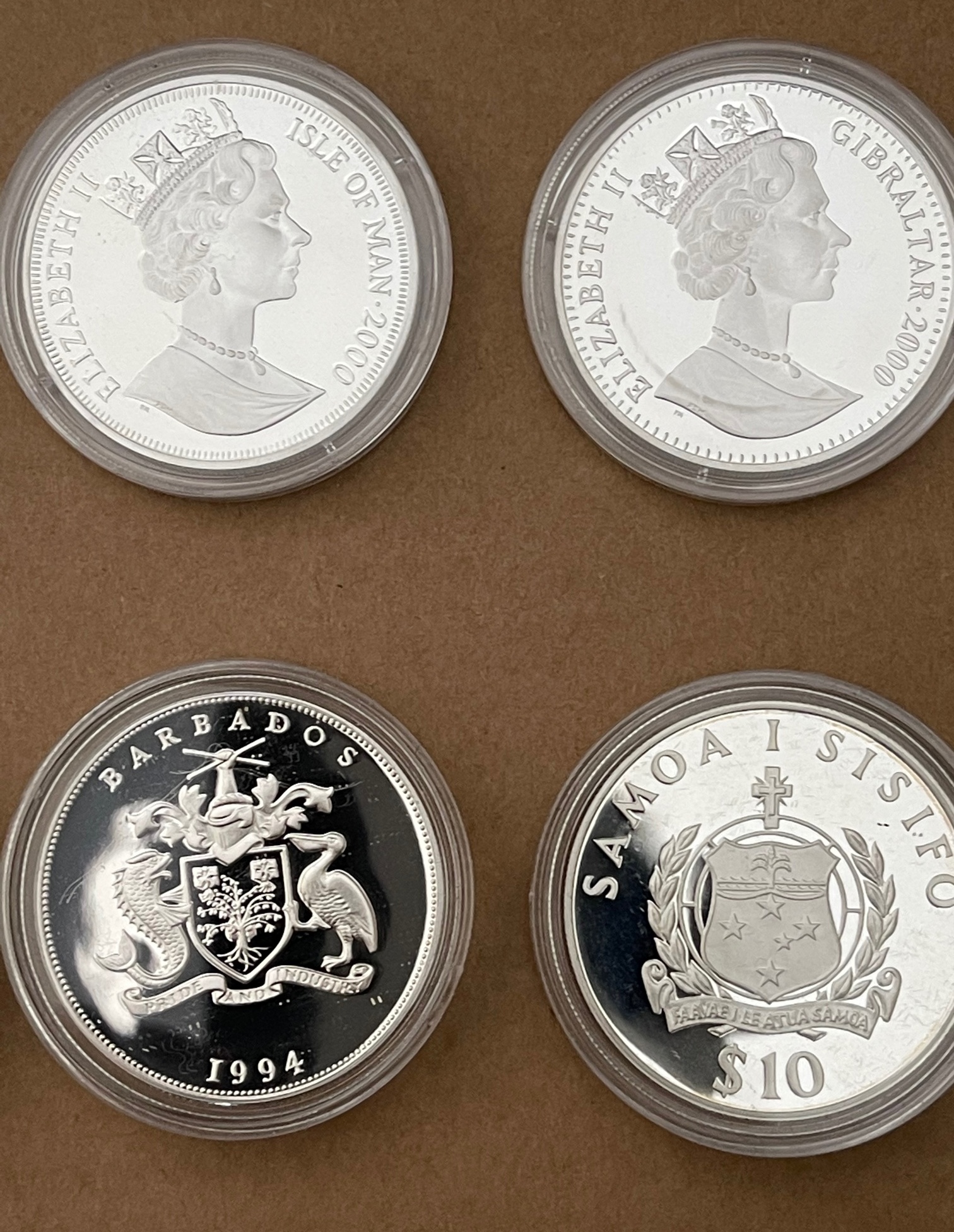 Lot of 10 Queen Mother Silver Proof Coins for Various Countries. - Image 6 of 7