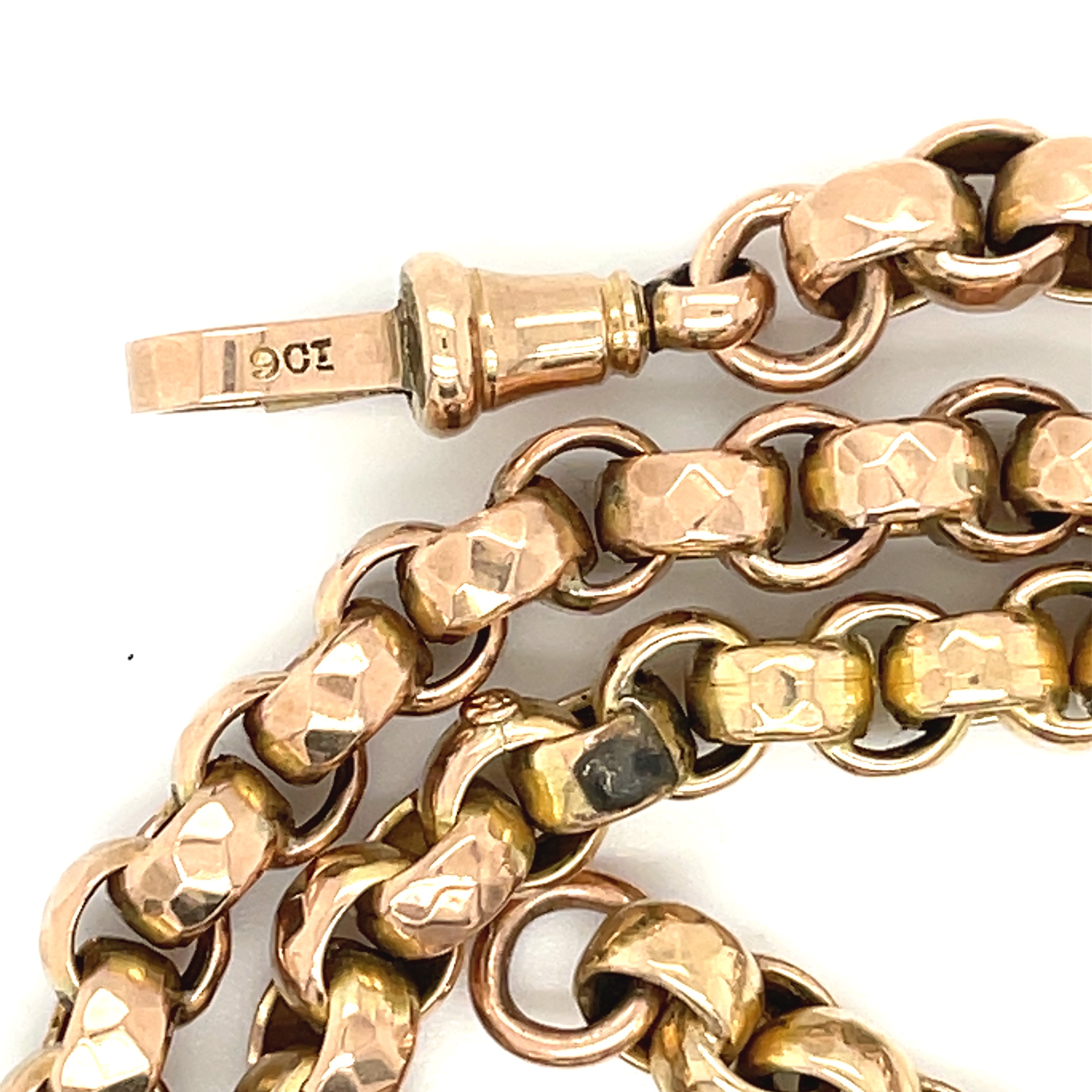 Antique 9ct Gold Watch Chain - 43.5cm long and weighing 28 grams. - Image 4 of 5