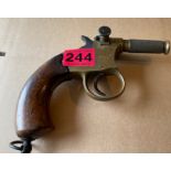 Antique Royal Engineers Fuse Ignition Pistol - 8" long and 6" tall.