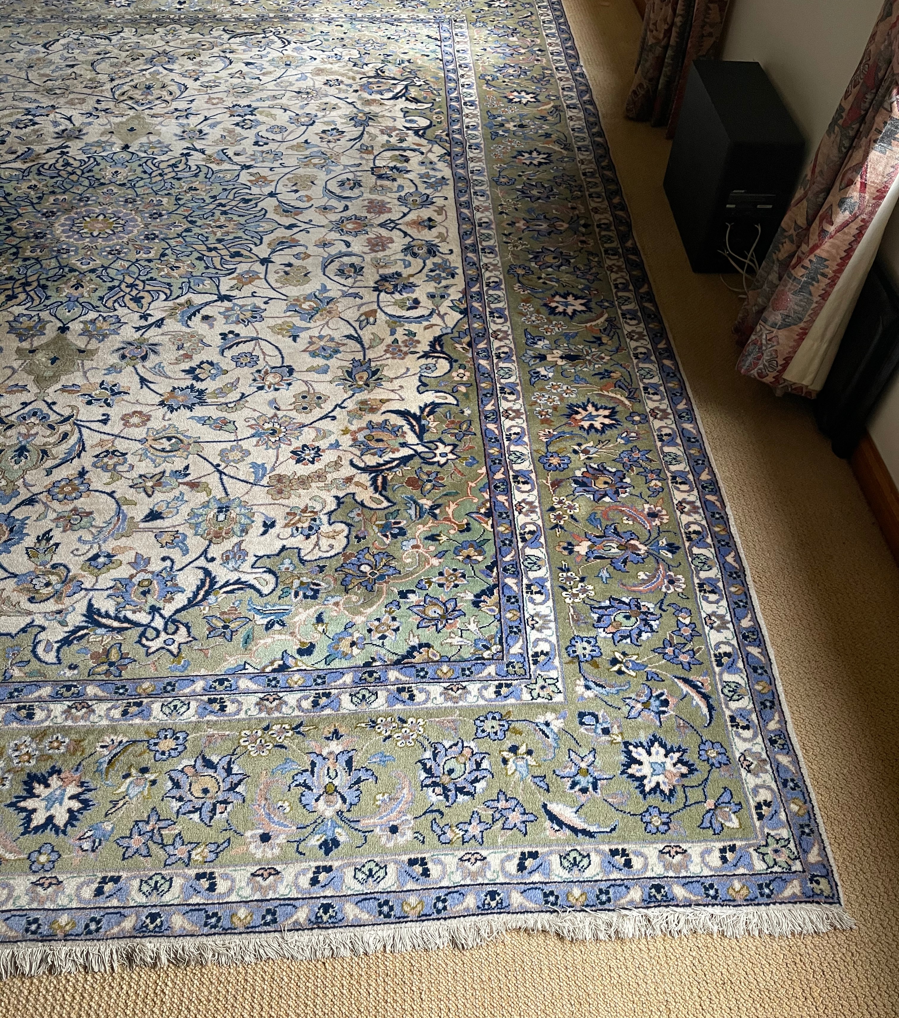 Large Contemporary Hand Made in Iran Rug 12 feet x 10 feet. - Image 2 of 7