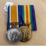 WW1 Pair of Medals to the Yorks.L.I.