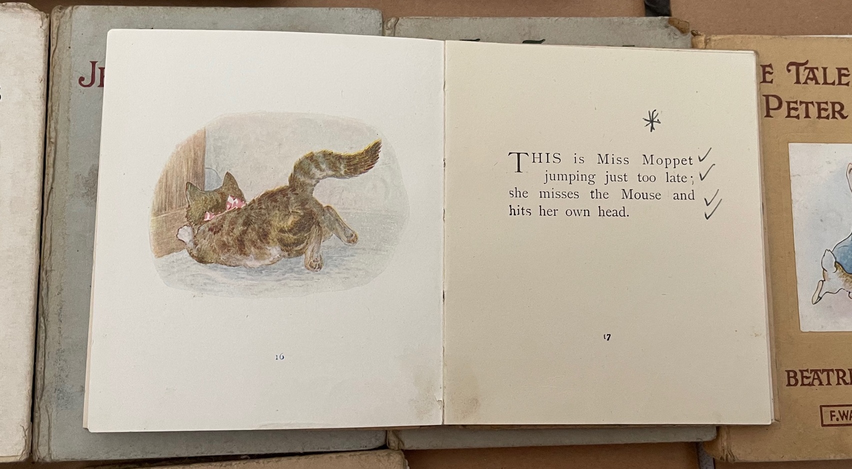 Lot of Vintage Beatrix Potter Books with wear. - Image 11 of 12