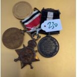 WW1 Pair of 1914-15 Star and Victory Medals to Royal Scots plus Special Constabulary Medals