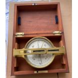 Antique Cased Miner's Dial by Cary London - 7 1/2" x 4 3/4".