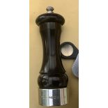 Ebony and Silver Mounted Pepper Grinder London 2003.
