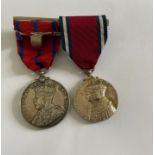 Metropolitan Police Coronation 1911 Medal to: PC P.RENNIE. along with Coronation Medal.
