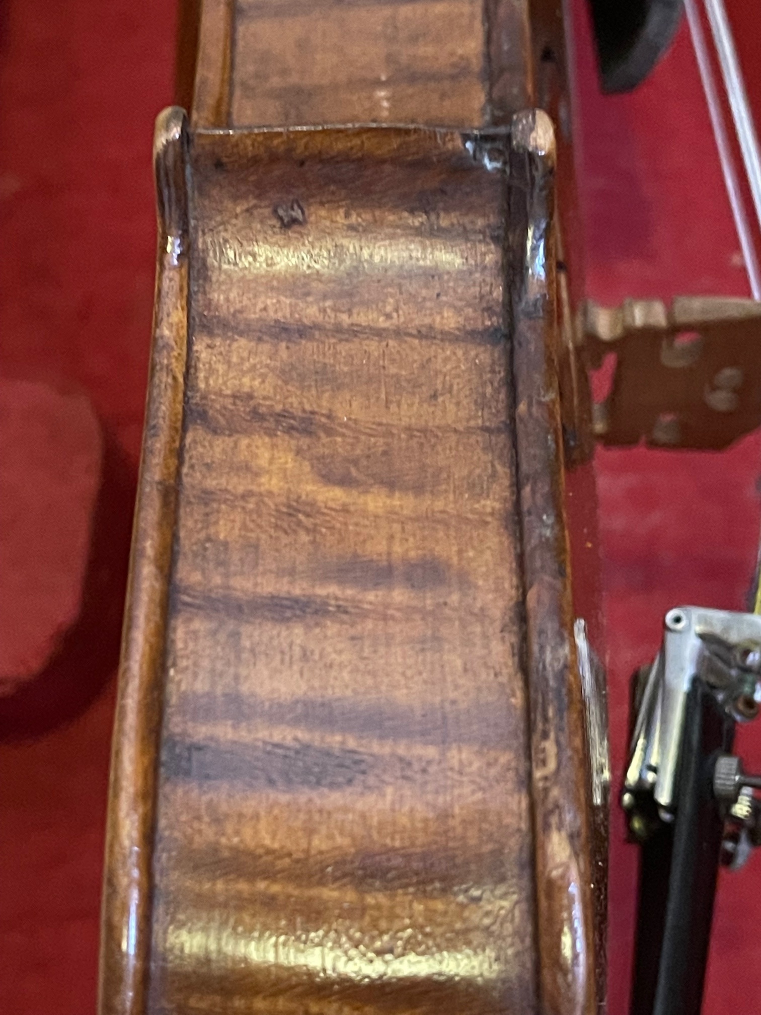 Antique HOPF stamped Violin - 23 1/2" overall with a 14 1/8" back. - Image 6 of 15