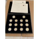 Royal Mint Boxed One Pound Coin 25th Anniversary-Silver Proof Collection.