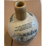 Antique Auld Lang Syne Whisky Flagon - 8 1/2" tall and approx 6" at the widest.