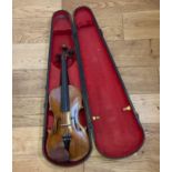 Antique HOPF stamped Violin - 23 1/2" overall with a 14 1/8" back.