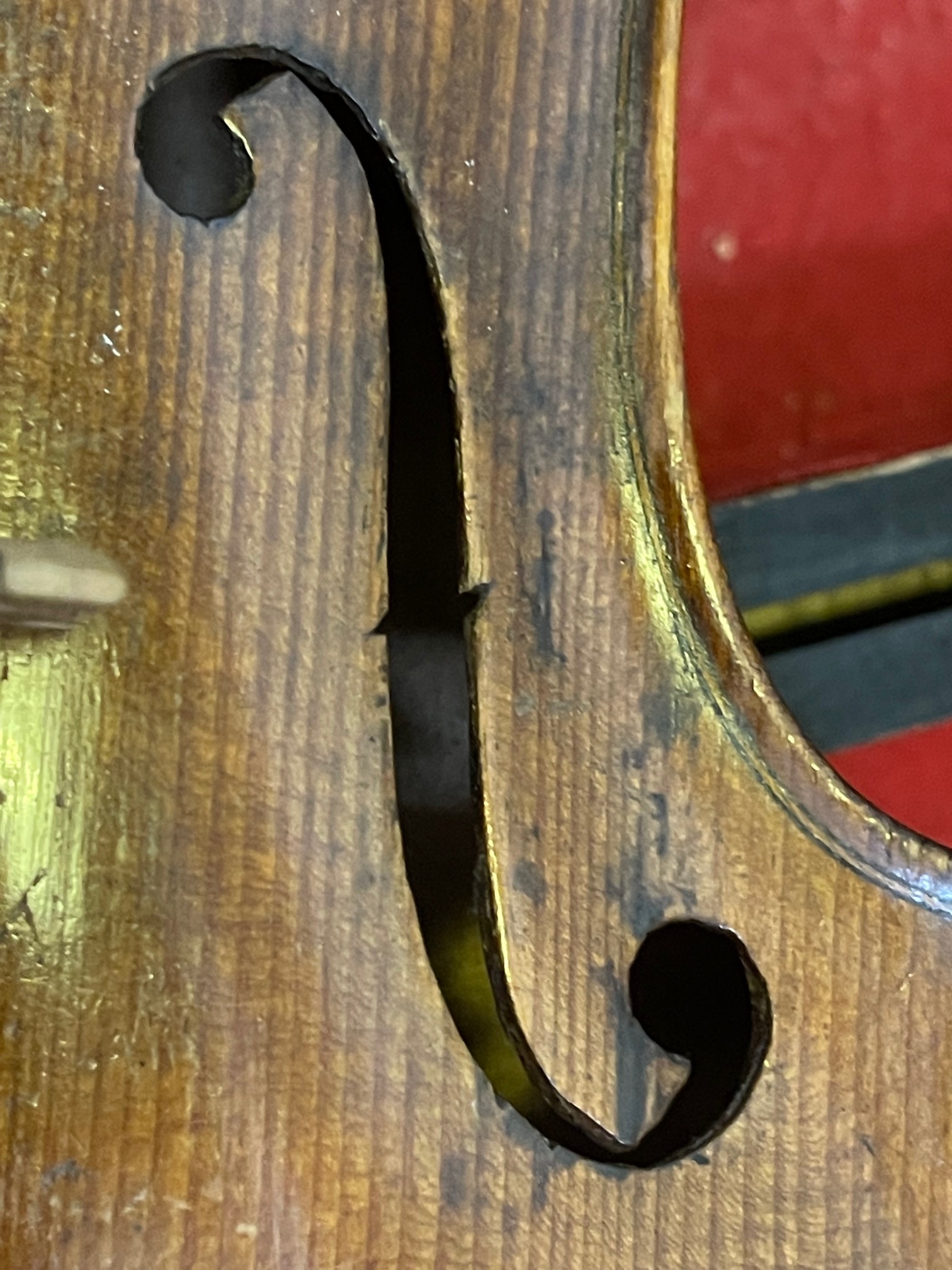 Antique HOPF stamped Violin - 23 1/2" overall with a 14 1/8" back. - Image 14 of 15