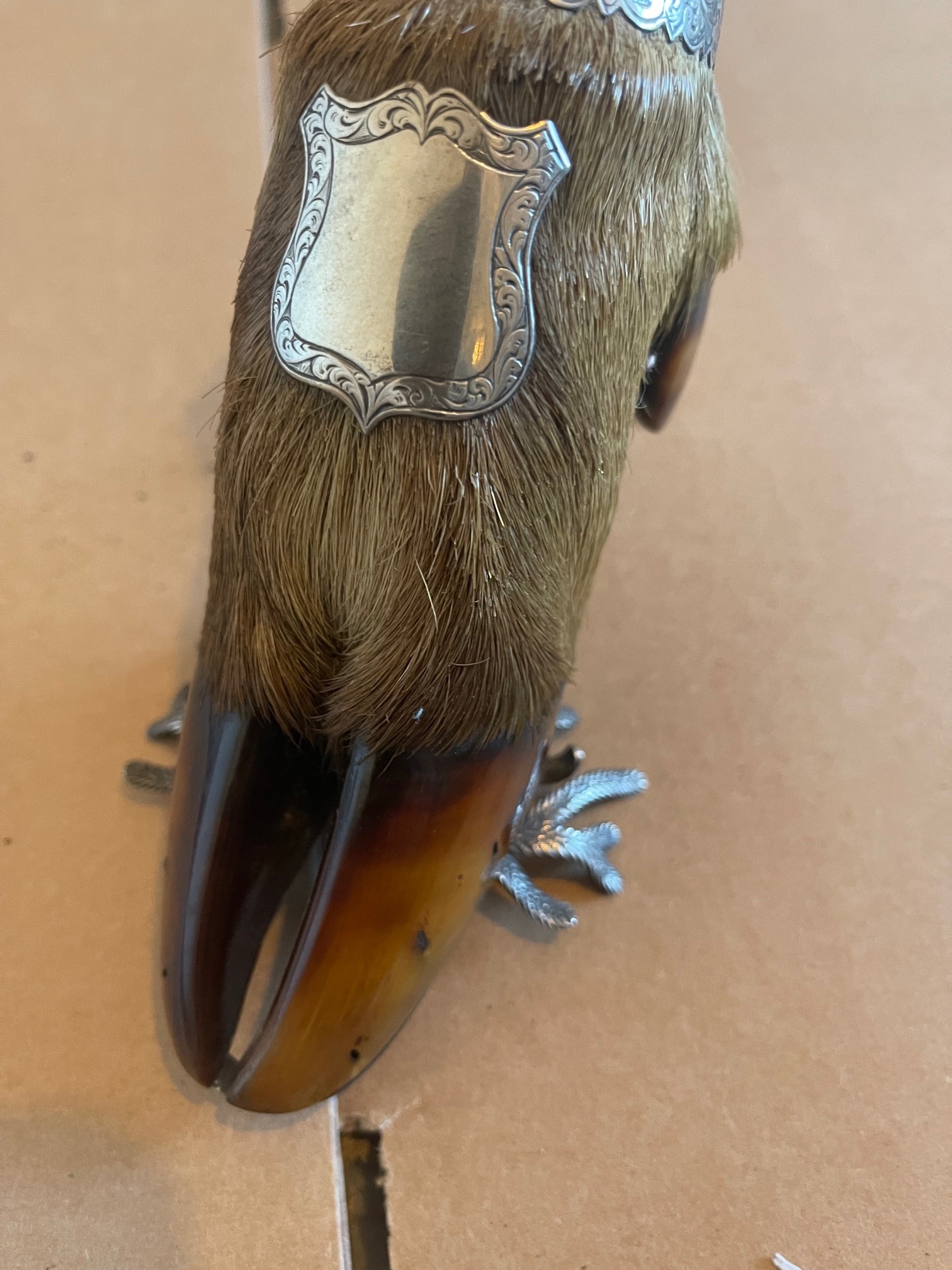 Victorian Taxidermy Inkwell - 7" tall. - Image 2 of 10