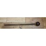 Antique Zulu Club 29" long with approximately 4" diameter head.