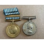 Korean Medal Pair to a 22627002 PTE.R.W.MURDY. R.S.