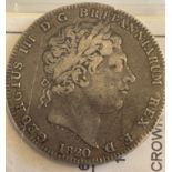 Lot of 1820 Silver Crown.