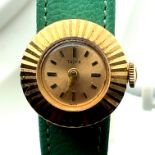 Vintage Rolex Tudor Ladies Gold Chameleon Watch - working order.