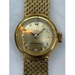 Vintage 18 karat Omega Ladies Ladymatic Automatic Watch - case - 17mm - total weight 37.6 grams.